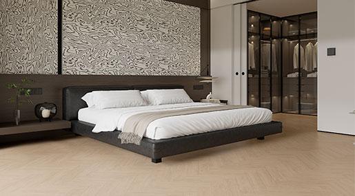 狂喜！被这木纹砖拯救了我的极简冷淡风卧室~